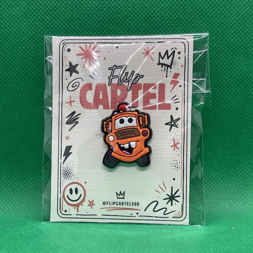Disney Pixar Cars Mater #2 PVC Rubber Hat Pin Backpack Collectible